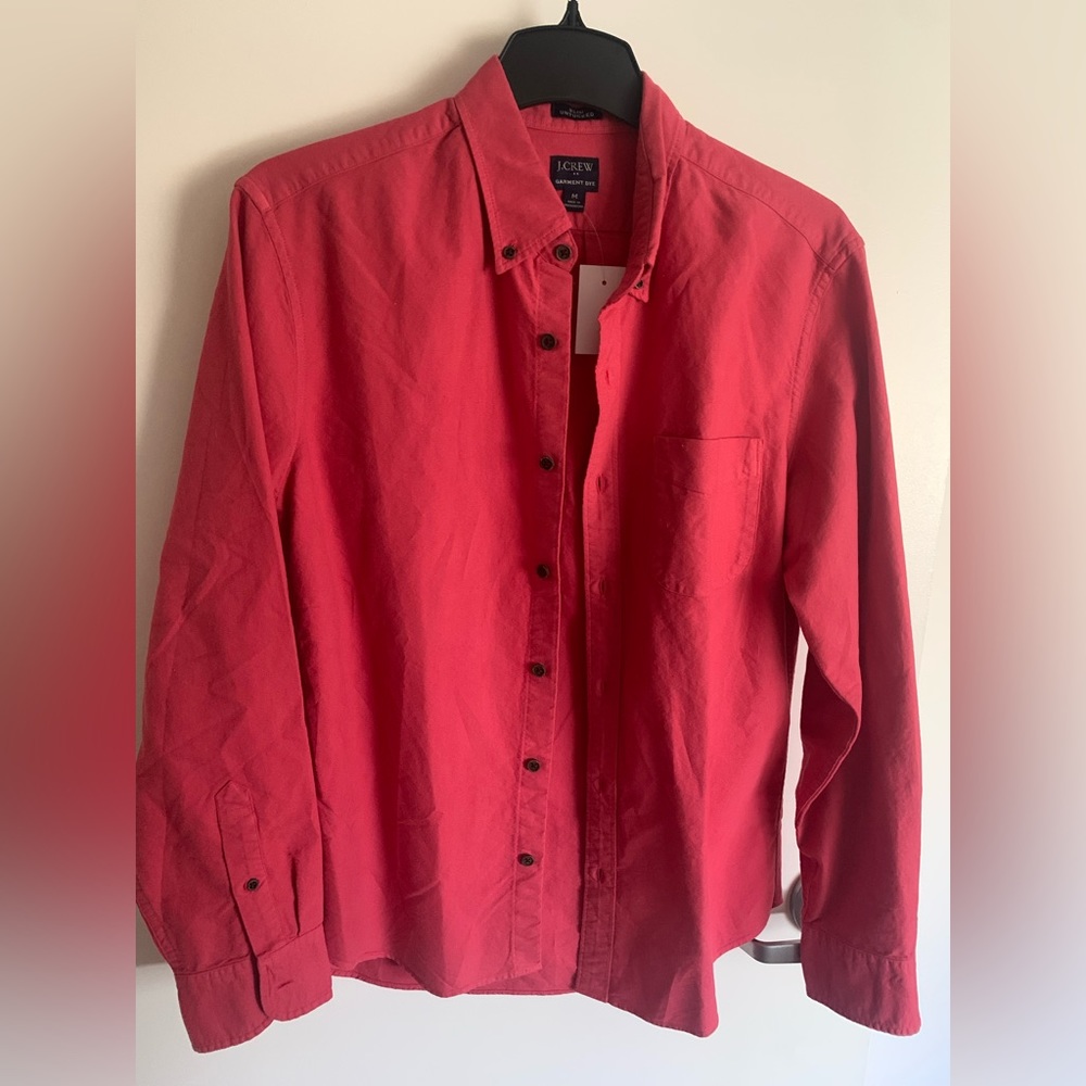 J.Crew men’s garment dye long sleeve shirt